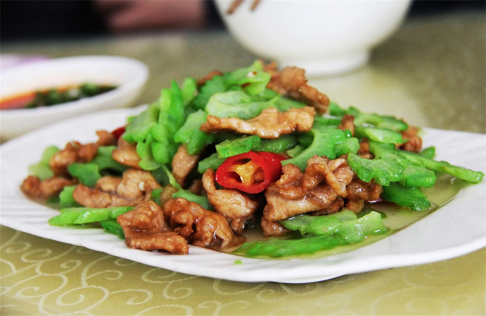 Bitter Melon Pork at 豐味小館 Shanghai Bistro, Chinese Restaurant in Reno